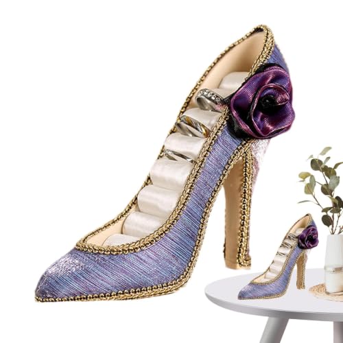 Générique Jewelry Display Stand High Heel Shoe Ring Necklace Holder