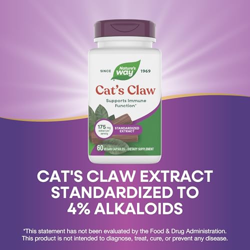 Nature's Way Standardized Cat's Claw Extract, 175 mg per Serving, 60 ct - image 4