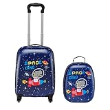 Roues pivotantes de précision : Les roues pivotantes à 360 ° du bagage cabine pour enfants offrent un mouvement fluide et sans effort. Votre enfant peut faire rouler la valise facilement, rendant le voyage amusant et sans tracas