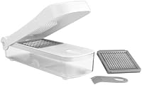 Cuisinart CTG-00-BXCHP6 Vegetable Fruit Chopper - Small Large Dice Blades, One-Hand Operation, White