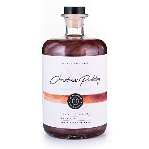 Christmas Pudding Handmade Gin Liqueur 70cl - Festive Premium Craft Gin - 20% ABV