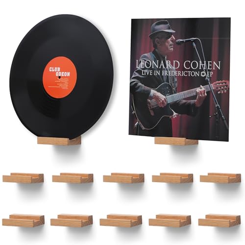 12-Pack 4" Niubest Oak Wall-Mount Vinyl Record Shelf $15.49 & More - image 1