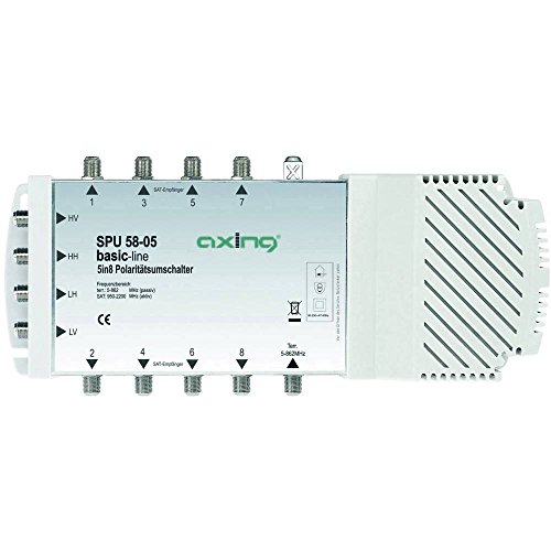 Axing SPU 58-05 Multiswitch 5 a 8 con Amplificatore per SAT
