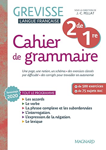 Cahier Grevisse 2de / 1re (2022)