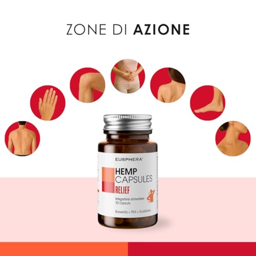 Integratore Alimentare Naturale per migliorare la funzionalità di Ossa e Articolazioni a base di Boswellia Serrata e PEA 30 Capsule Made in Italy - EU4DOL Plus - EUSPHERA - 7