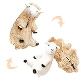 💖【Juguete de oveja de peluche de cordero desmontable】Este juguete de peluche de cordero consta de dos partes: en el exterior está el pelaje de lana y en el interior está la oveja desnuda. Baja la cremallera y quítate el abrigo de lana, ¡y la esquila está lista! Te sorprenderá lo limpio y hermoso que es este cordero.
