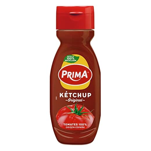 Prima Ketchup sabor original elaborado con tomates españoles. 290 g