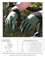 INBIKE Fahrradhandschuhe MTB Moutainbike Handschuhe Langfinger Herren Touchscreen rutschfest Stoßfest Elastisch Reflektierend Atmungsaktiv Radsport Multifunkton IHC406 Grün M – Ansicht 6