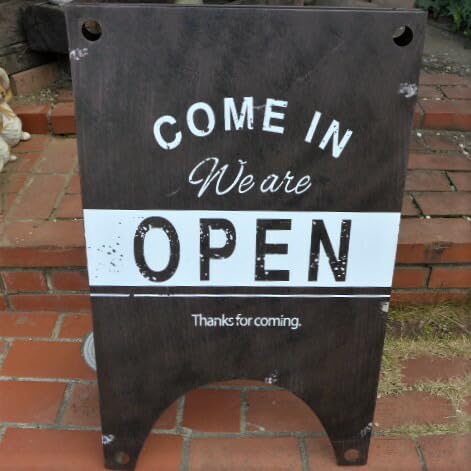 アンティーク調 オープン&クローズスタンド M7098 オープンスタンド アイアン ウェルカムプレート 看板 エクステリア ガーデニング サイン ガ