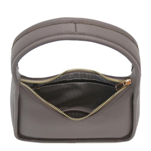 Image of Small Minimalist Shoulder Bag for Women, Faux Leather Underarm Purse, Chic Top Handle Handbag for Everyday