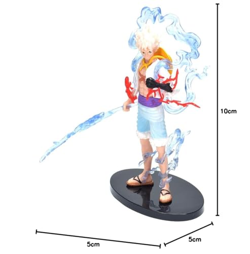 Image of Daiyamondo Premium One Piece Anime Monkey D. Luffy Gear 5 White Action Figure- Unlease The Power of Highly Detailed Collectible with Dynamic Pose (White Luffy Gear 5)(20Cm Height)