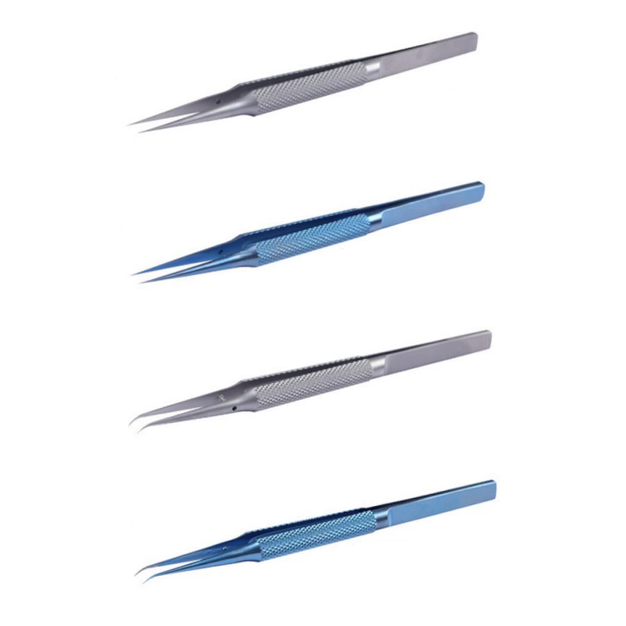 OSALADI 3-teiliges Präzisions-winkelpinzetten-reparaturwerkzeug Aus Edelstahl 0 15 Mm Für Die Herstellung Magnetischer Schmuckstücke Im Labor