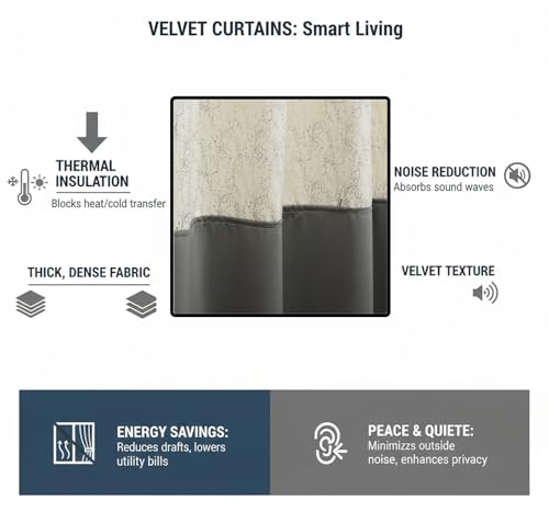 Image of IVAZA Dual-Tone Design 100% Complete Blackout Curtains - Room Darkening Curtain for Windows -, Heavy Blackout, Thermal Insulation Curtains, Black Out Curtain for Windows 6 feet Set of 2 Grey