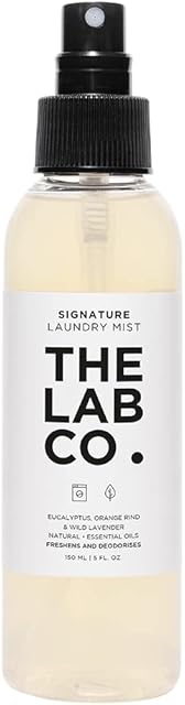The Lab Co Signature Laundry Mist 150ml. With Lavender, Eucalyptus And Orange Rind. Freshener And Reviver for clothes and fabrics.