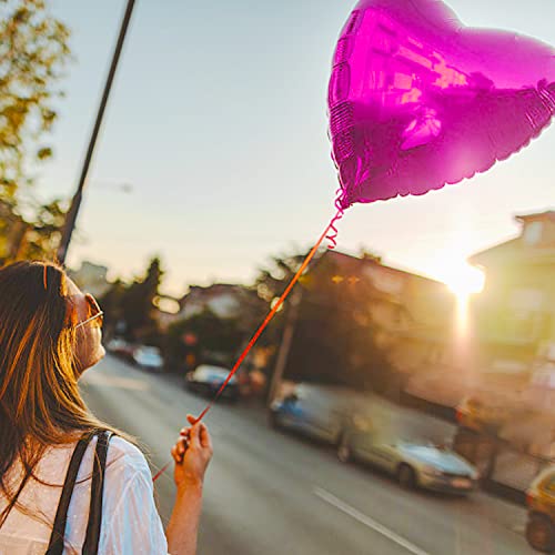 Simple Polymer 18 Inch Pink Heart Balloons Foil Balloons Mylar Balloons For Party Decoration, Pack Of 20 #TOP4