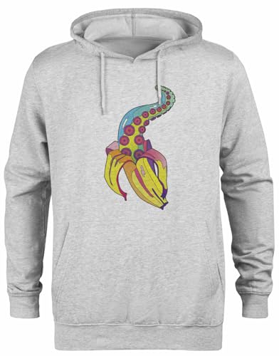 Pull à capuche gris Bananacle - Sweat à capuche unisexe minimaliste