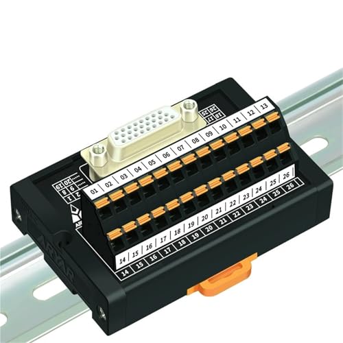 Módulo D-Sub DB26 para carril DIN con bloque de terminales y cable de 2m 2