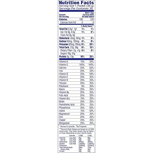 Carnation Breakfast Essentials Complete Nutritional Drink Rich Milk Chocolate - 30 Servings