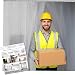 Acepunch PVC Plastic Strip Curtain 120cm x 210cm (4 x 7 ft.) Set for Walk in Freezers, Warehouse Doors and Clean Rooms AP1173
