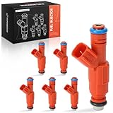 A-Premium 6Pcs Fuel Injectors Compatible with Jeep Cherokee 1999-2001, Wrangler/Grand Cherokee 1999-2004, 4.0L OHV Gas, Replace# 0280156161