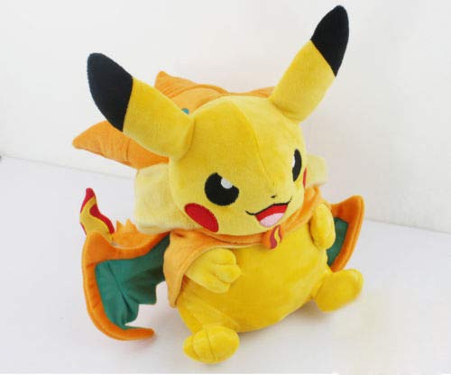 Pelucia Pikachu Cosplay Charizard Y