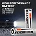 CWUU USB-C Rechargeable 3200mAh Lithium Ion Battery 3.7V Compatible with Streamlight 22104 SL-B26 X Series Dual Fuel Flashlights & More, 2 Pack