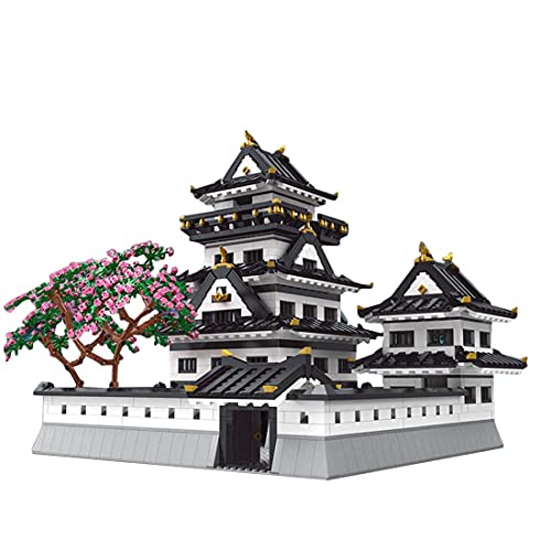TYPIS Haus Bausteine, Japanischer Stil Schloss Architektur Bausteine Set Modular Gebäude, Kompatibel mit LEGO Haus (3086…