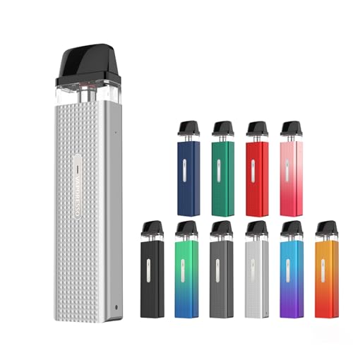 電子タバコ XROS MINI Kit vape ポッド式 ベイプ ベパレッソ 小型 スターターキット 1000mAHバッテリー内蔵 水蒸気タバコ でんしたばこ 爆煙 コンパクト 充電式KIT リキッドフリー ニコチンなし 正規品【シルバー】