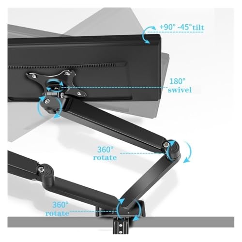 Support de moniteur double pour bureau de télétravail et configuration gaming - 7