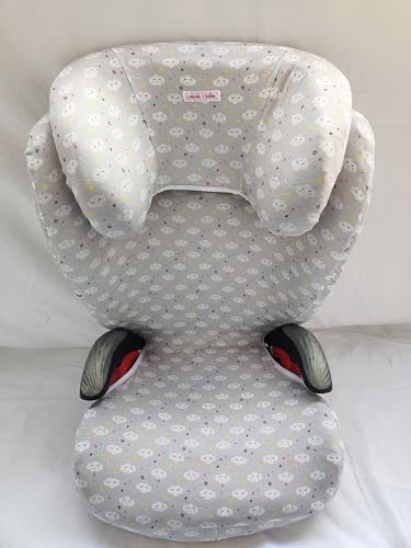 moon-bebe Pokrowiec Kompatybilny z Romer Kidfix II XP SICT kidfix2 S, Kidfix Z (Szary) (Szary)