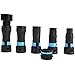 Cen-Tec Systems 95237 Quick Click Expanded Multi-Brand Power Tool Adapter Set for Dust Collection, Black