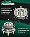 SCITOO 2PC Wheel Hub and Bearing Assembly 2005-2006 for Chevrolet Equinox, 2006 for Pontiac Torrent, 2002-2007 for Saturn Vue 512229 5 Lugs w/ABS