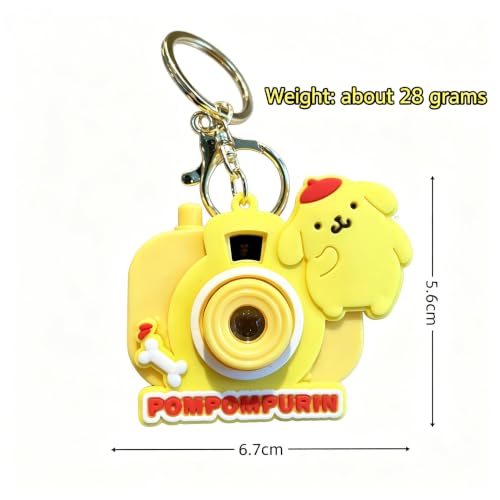 Image of Toy Imagine Cute Cartoon Projection Camera Keychain Mini 2-in-1 Projector Toy with Image Slide Show Cartoon Design Keyring for Kids Assorted Design (Pack of 8)