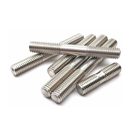 Tige filetée double inox 316 M10 goujon fileté 90mm pour ancrage et assemblage