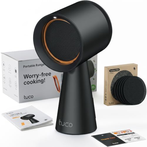 TUCO Portable Range Hood PRO Countertop Kitchen Exhaust Fan 3-Speed BLACK