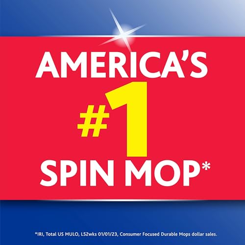 O-Cedar-EasyWring-Microfiber-Spin-Mop-Bucket-Floor-Cleaning-System-Red-Gray-Standard