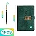 KornaDoz A5 PU Leather Journal with Combination Lock, Retro Locking Diary with 240 Pages for Writing, A Secret Notebook for Girls, Boys & Adults, Green