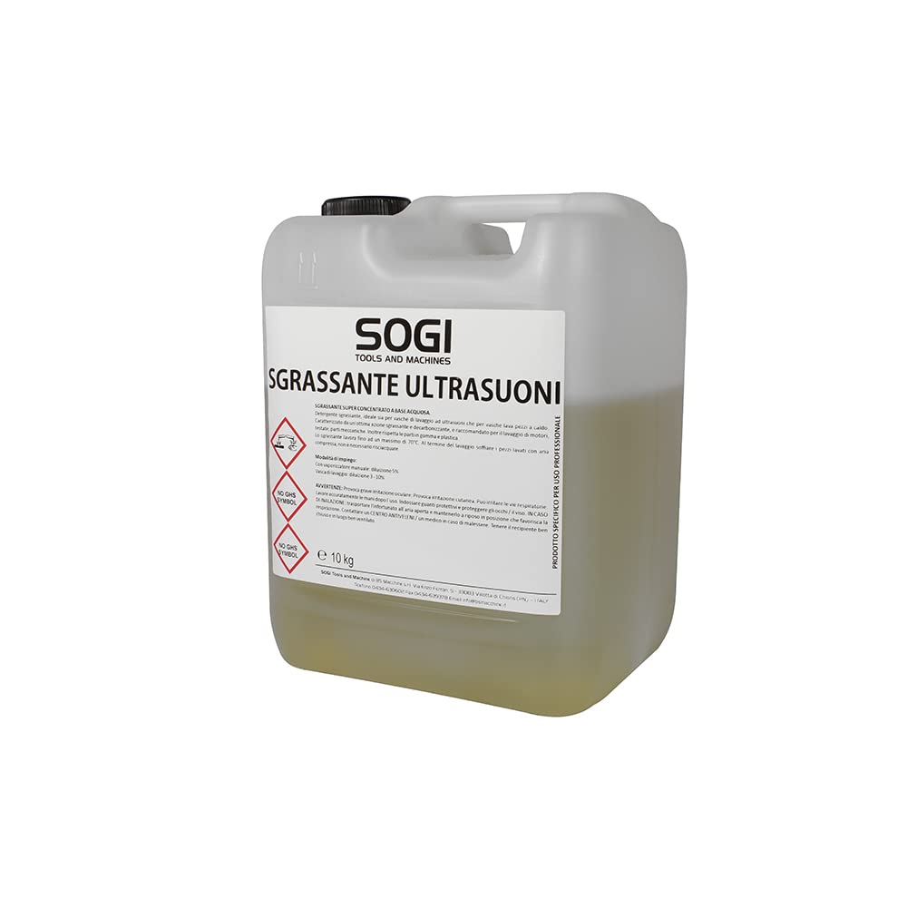 SOGI SGRASSANTE Liquido sgrassante per vasca ultrasuoni formato (10 Kg)