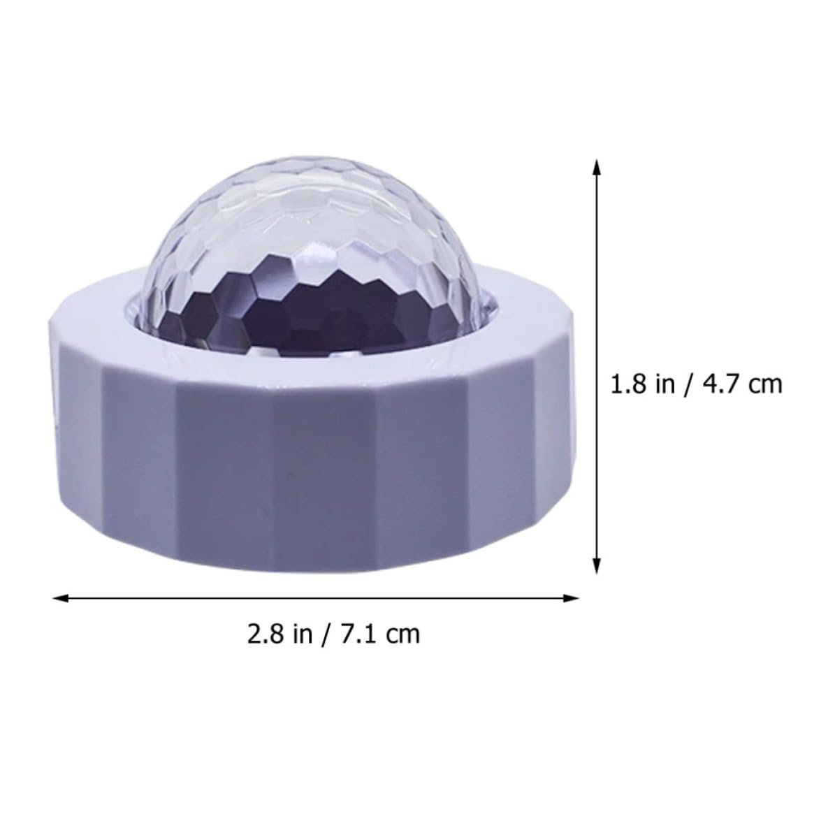 Didiseaon 4 Juegos Mini Bola de Discoteca LED 3w PC Carga USB y Montaje