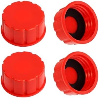 XINLIYA 4PCS 5 Gallon Gas Can Cap Replacement, Perfect Coarse Thread Lid for Vehicle Gasloine Tanks, Portable Durable Automotive Diesel Fuel Container, Universal for SUV, Truck, RV and More