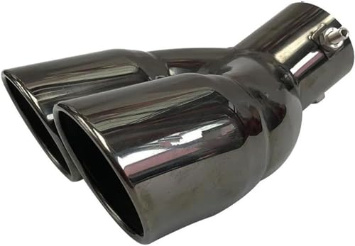 Embout d'échappement double en acier inoxydable de qualité supérieure - 7