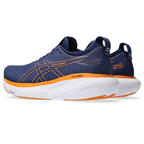 ASICS Gel-Nimbus 25, Oceano profundo/laranja brilhante, 9