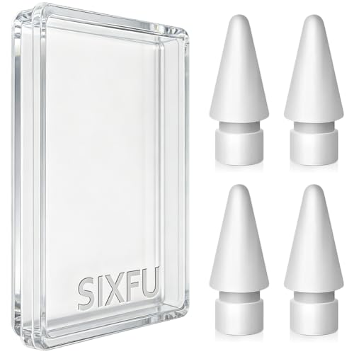 Image of SIXFU Replacement Tips Compatible with Apple Pencil Tip, Durable Tips Compatible with Apple Pencil Pro /USB-C / 1st / 2nd Generation, Accessories Compatible with iPad Pencil(4PCS)