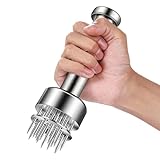 Ablandador de Carne de coníferas, Herramienta Manual para Pinchos de Carne – Ablandador de Pollo con 21 Agujas | para la Cocina doméstica para Carne de Cerdo, Carne de Res y