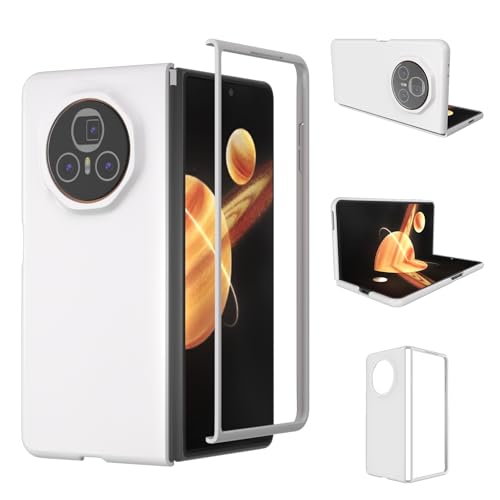 Honor Magic V3 �P�[�X�AHonor Magic V3 �P�[�X�p�X�������^�ی�A���h�~�J�o�[�A�n�[�h PC �d�b�P�[�X�t��(White)