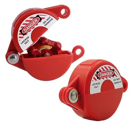 TAEGIQI Gate Valve Lockout Device,2 Pack Outdoor Faucet Lock for 1 to 2-1/2 inch Diameter Gate Valve Handles for Outdoor Hose Bib/Faucet Knob/Propane Tank