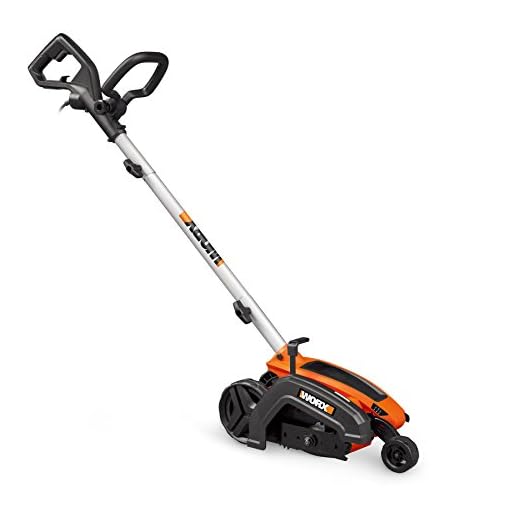 WORX WG896 12 Amp 7.5" Electric Lawn Edger & Trencher, 7.5in, Orange and Black (Renewed)