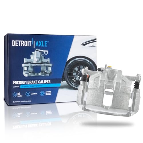 Image of Detroit Axle - Front Right Brake Caliper for Honda Accord CR-V Odyssey | Prelude Oasis Integra CL TL Disc Brake Caliper with Bracket Replacement Passenger Side Brake Caliper Assembly