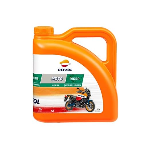 Repsol RP165Q54 Moto Rider 4T 20W-50 Aceite de Motor, 4 L
