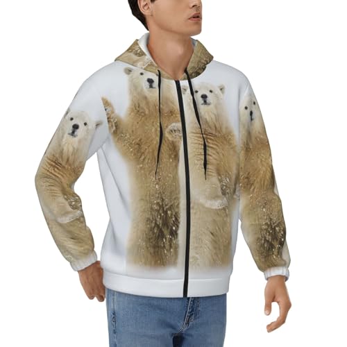 Sweat à capuche zippé homme EdWal contre le froid veste décontractée confort